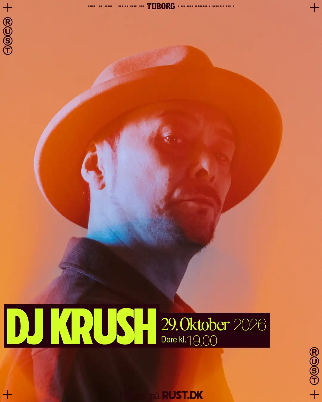 DJ Krush (JP) // RUST event poster
