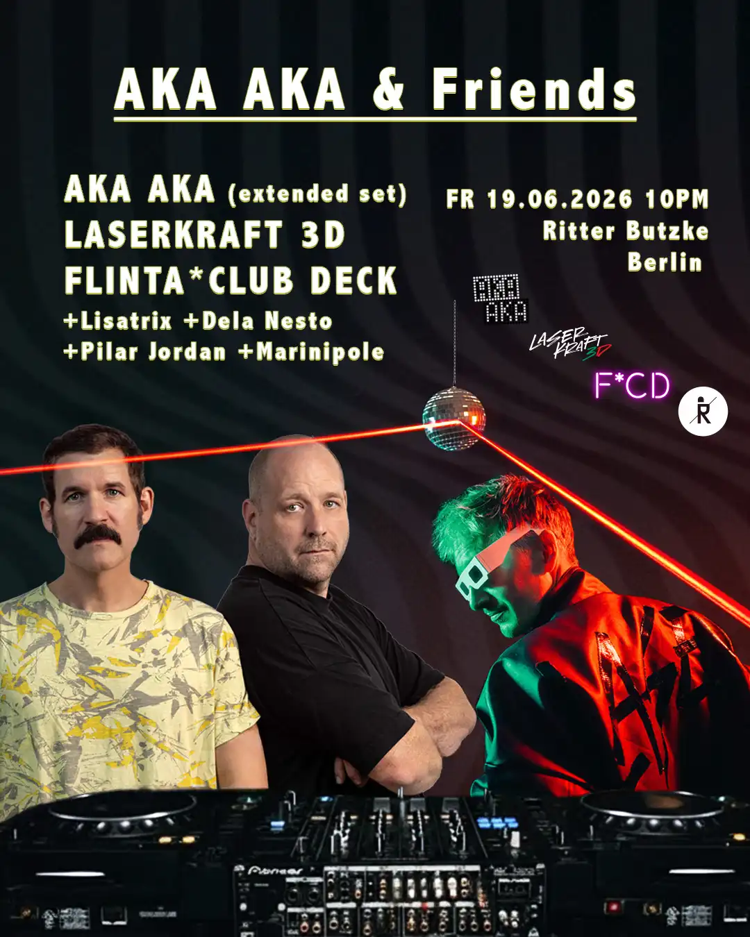 AKA AKA & Friends (Open Air) - free entry until 9pm event poster