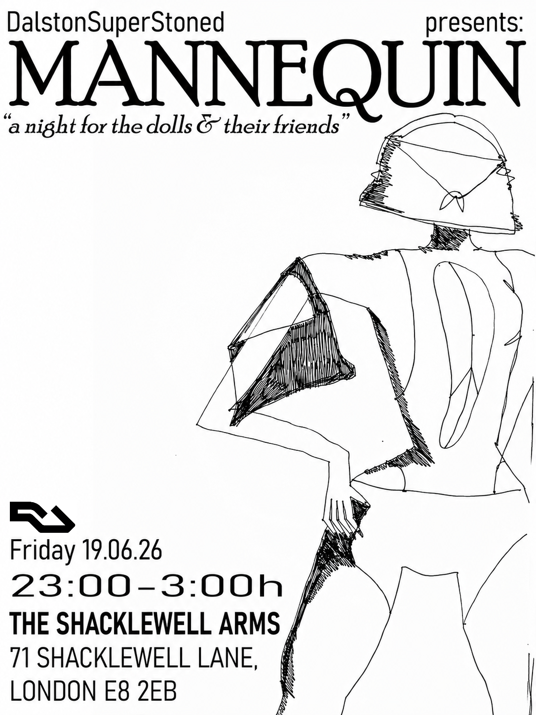 mannequin event poster