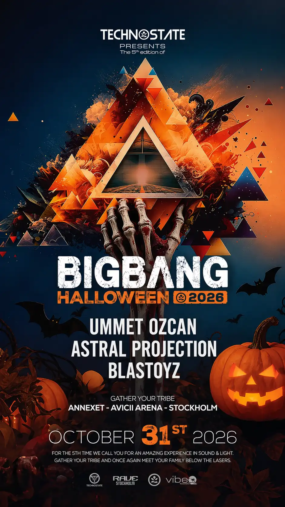 Technostate Big Bang event poster