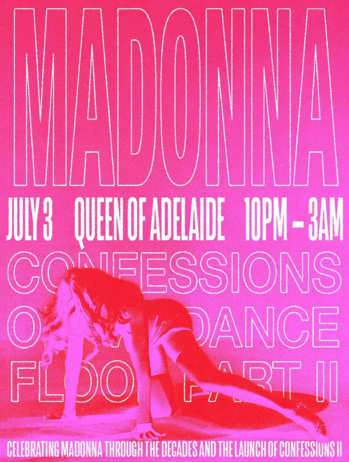MADONNA - CONFESSIONS ll PARTY - FREE ENTRY event poster
