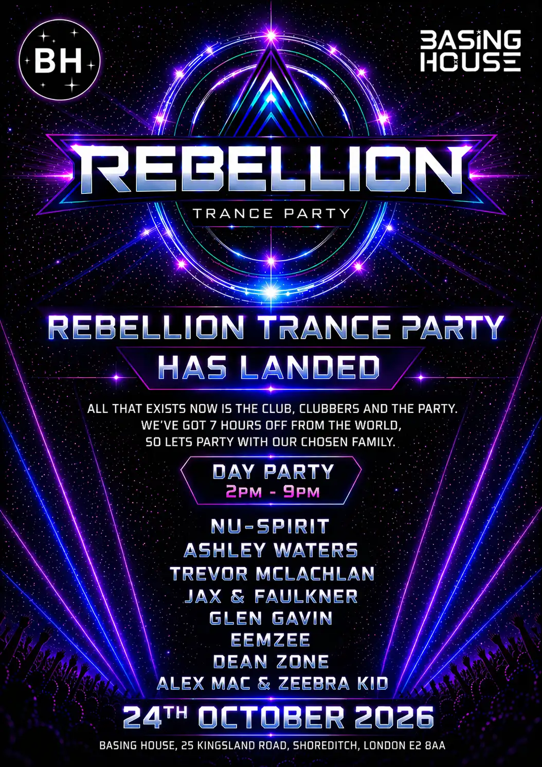 REBELLION event poster