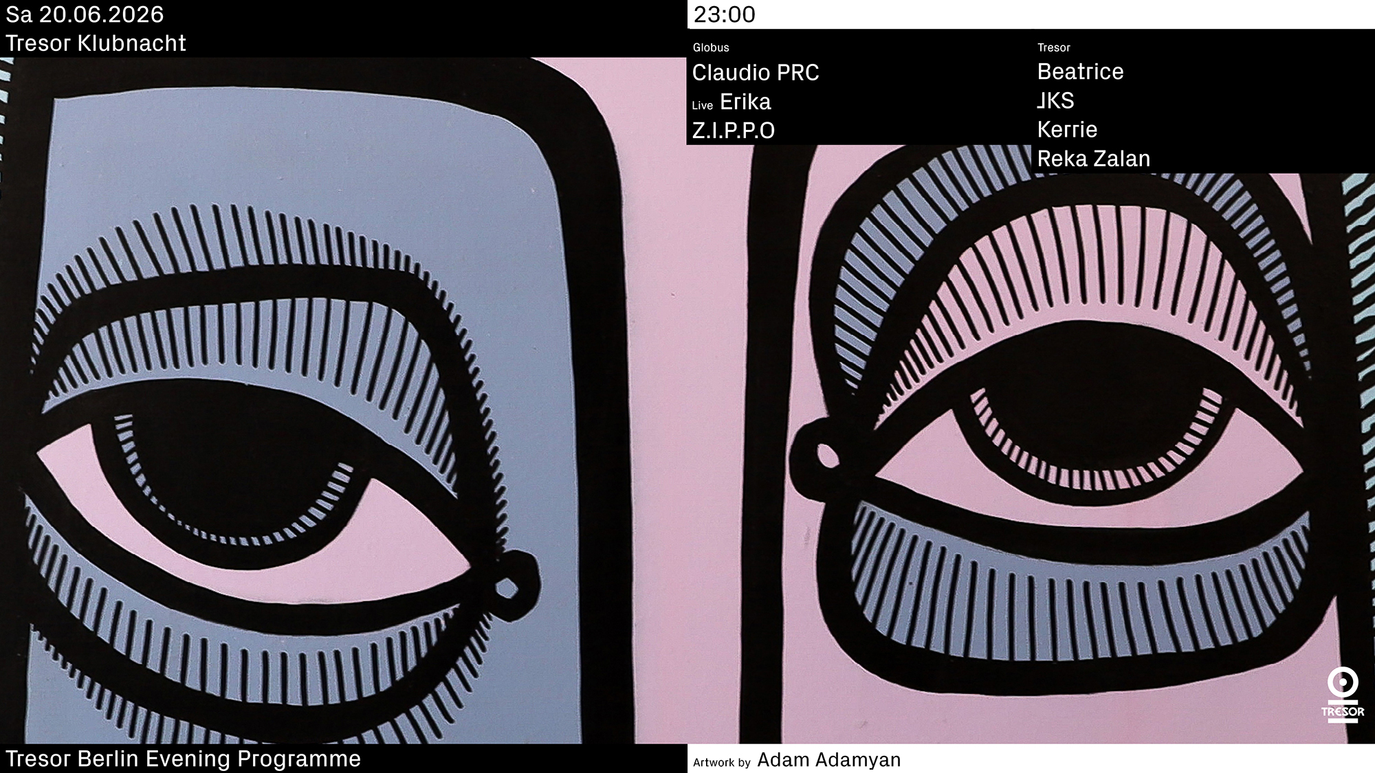Tresor Klubnacht event poster