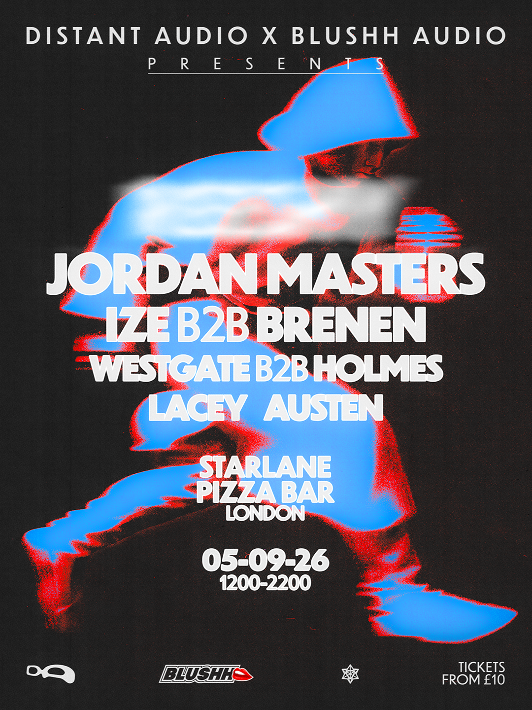 Distant Audio x Blushh Audio event poster