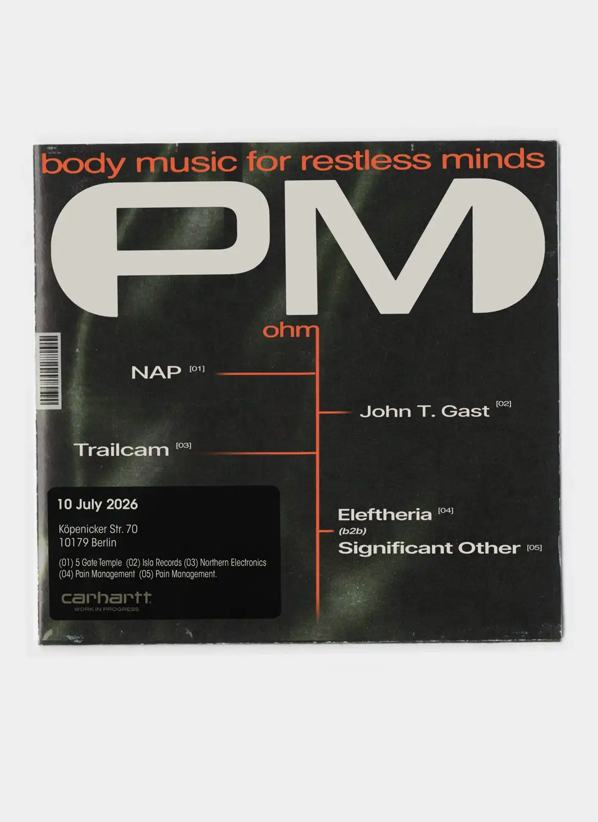 Pain Management: John T Gast, Trailcam, NAP, Eleftheria & Significant Other event poster