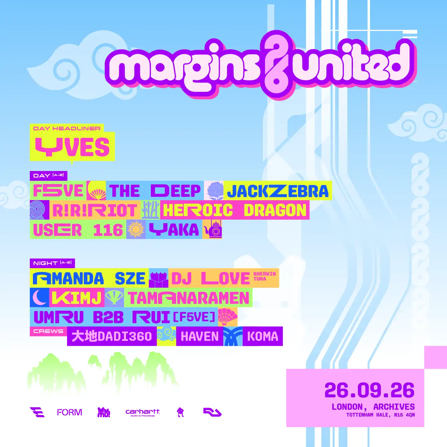 MARGINS UNITED FESTIVAL 2026 event poster