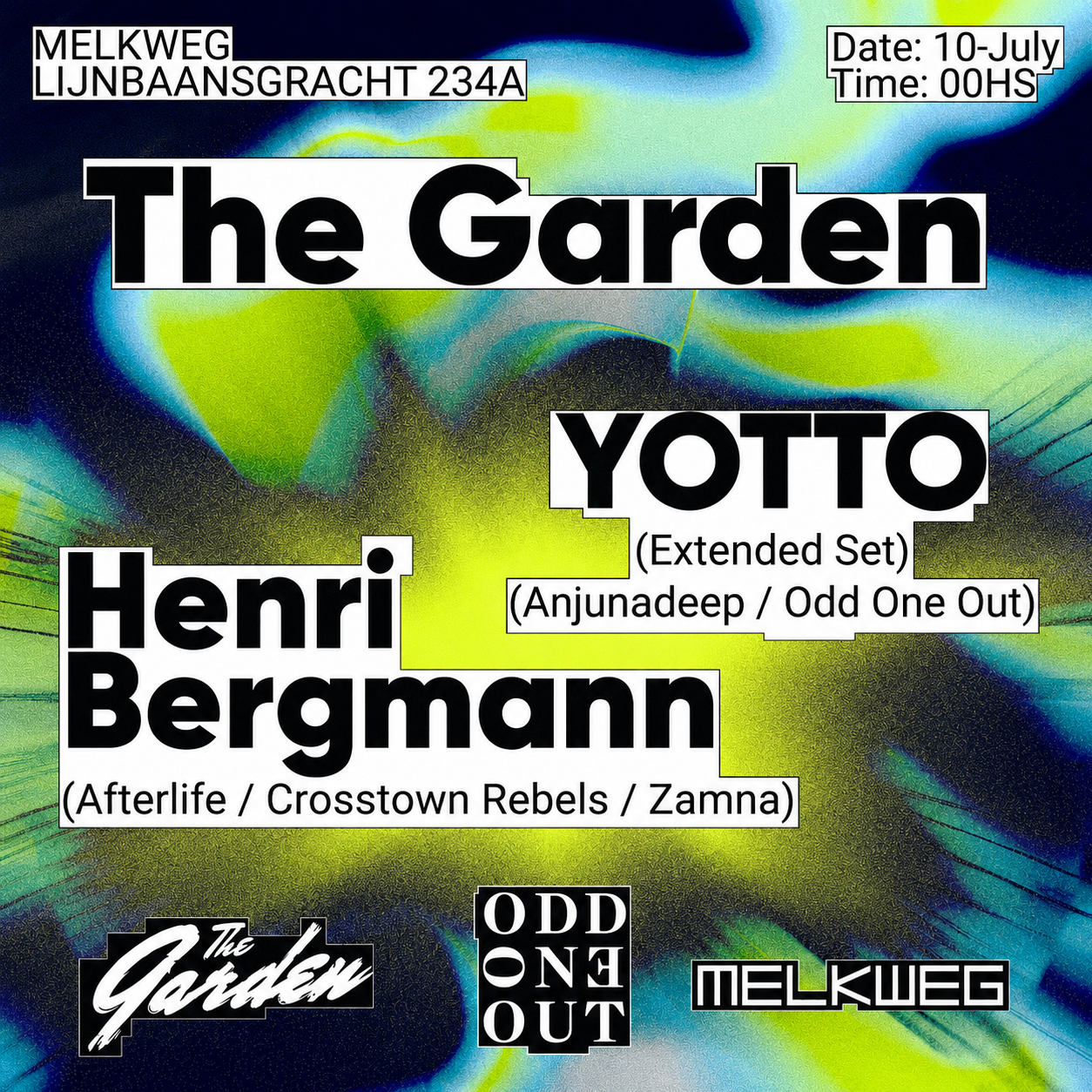 The Garden pres. Yotto (Extended Set) & Henri Bergmann event poster
