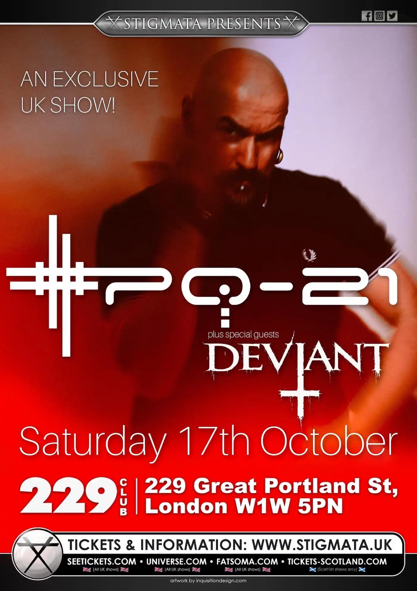 XPQ-21 back in London event poster