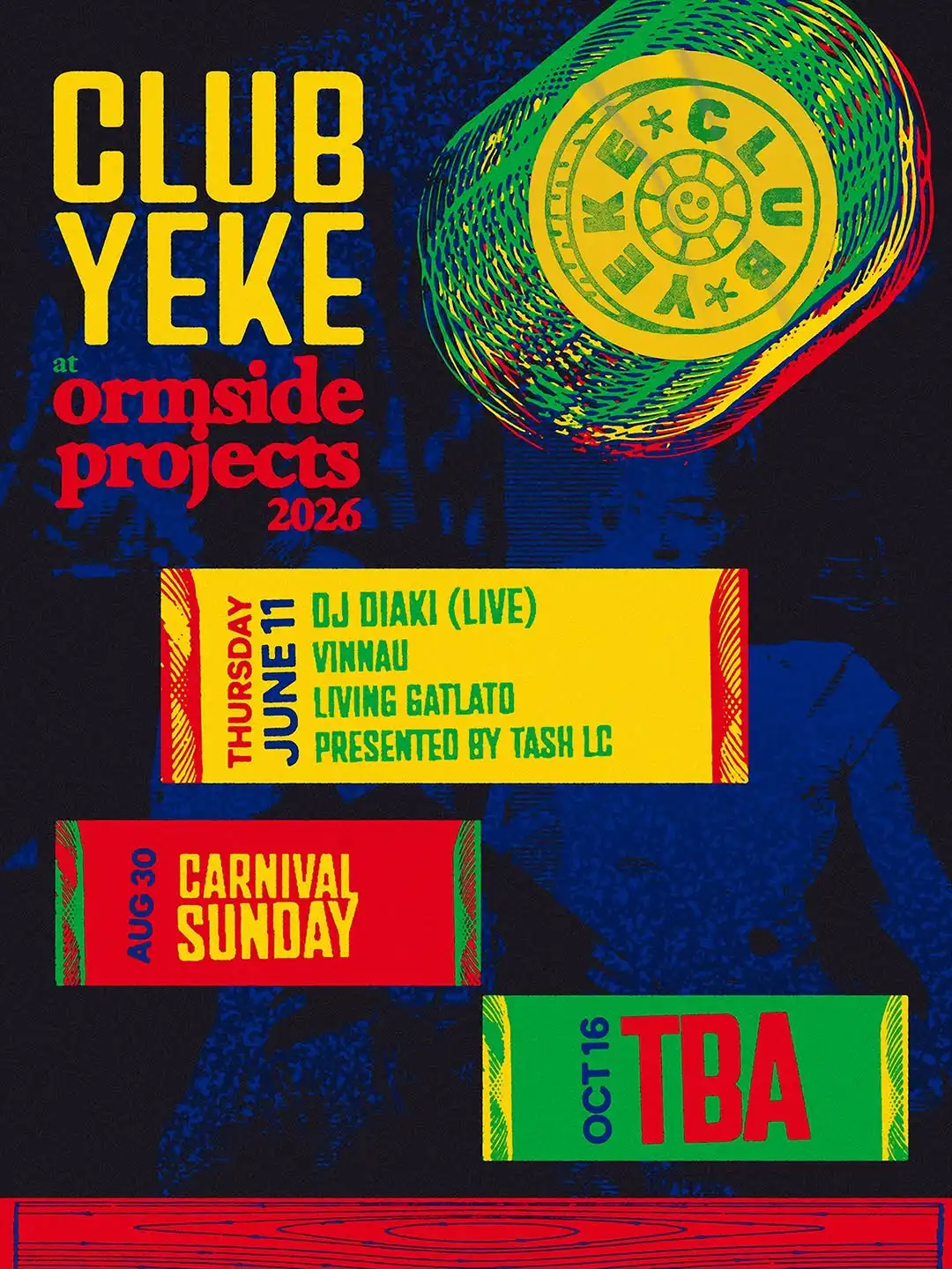 CLUB YEKE: TBA event poster