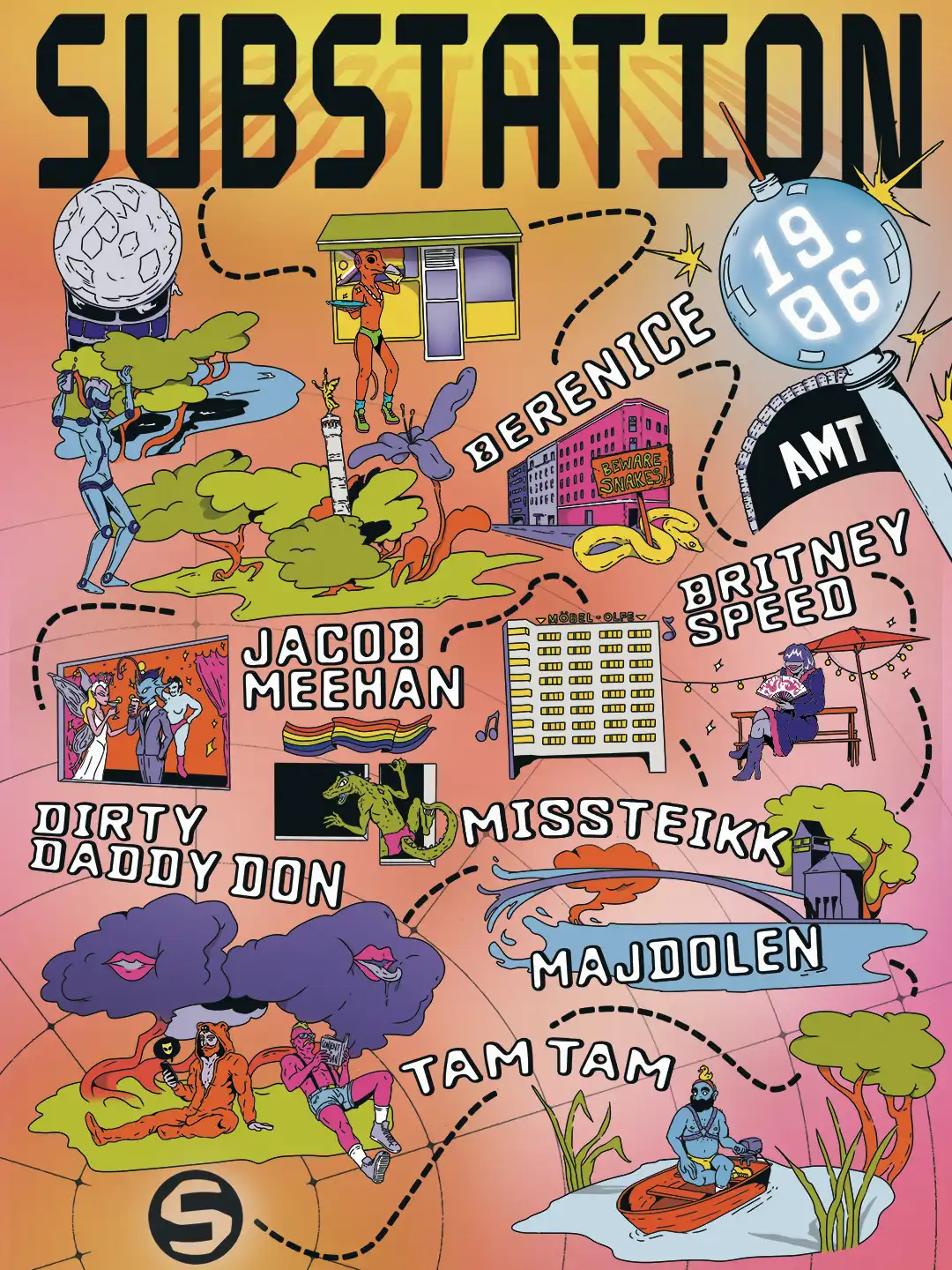 SUBSTATION event poster