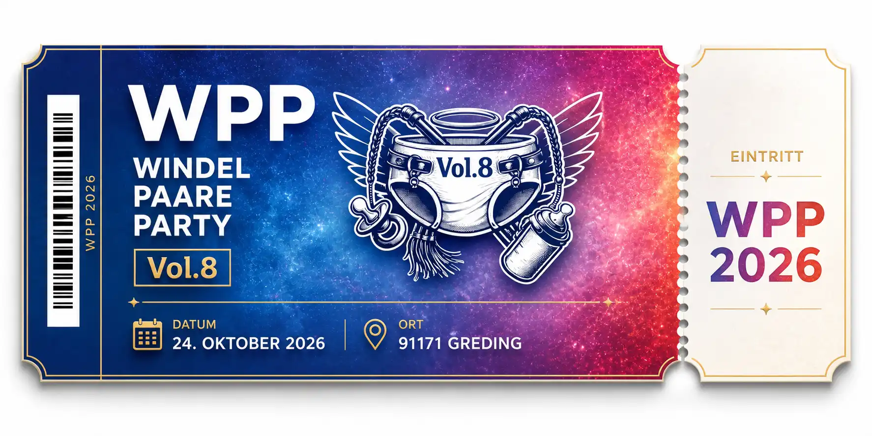 WPP Windel Paare Party event poster