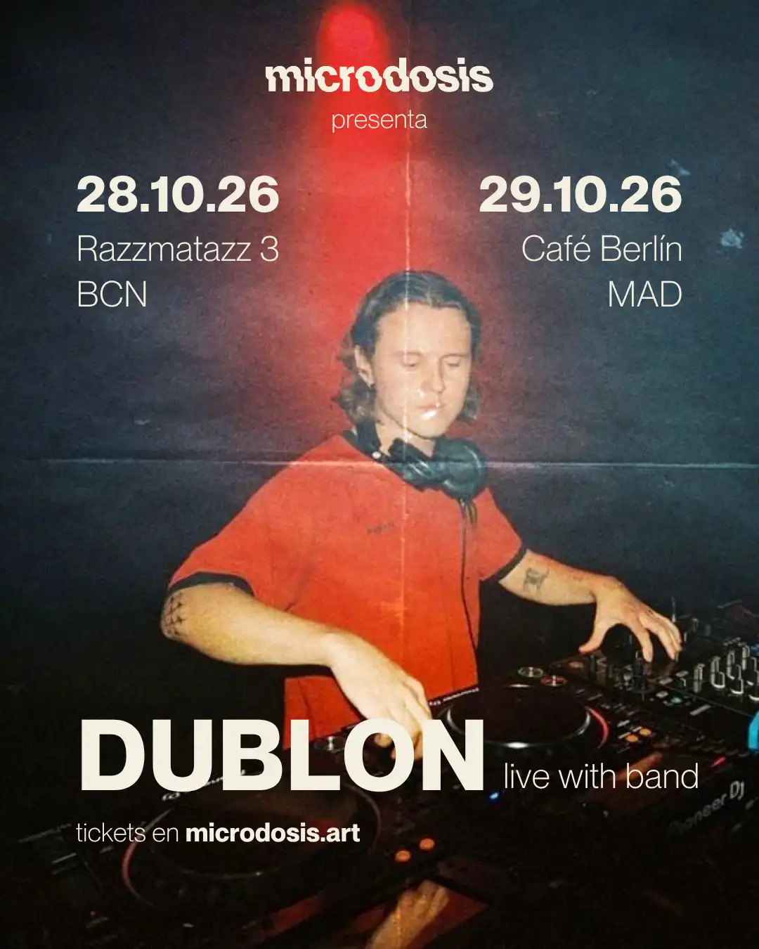 Dublon (live with band) en microdosis - Razzmatazz 3, BCN event poster
