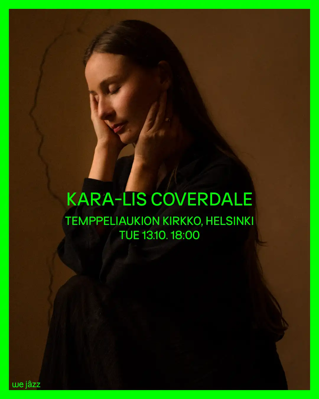Kara-Lis Coverdale event poster