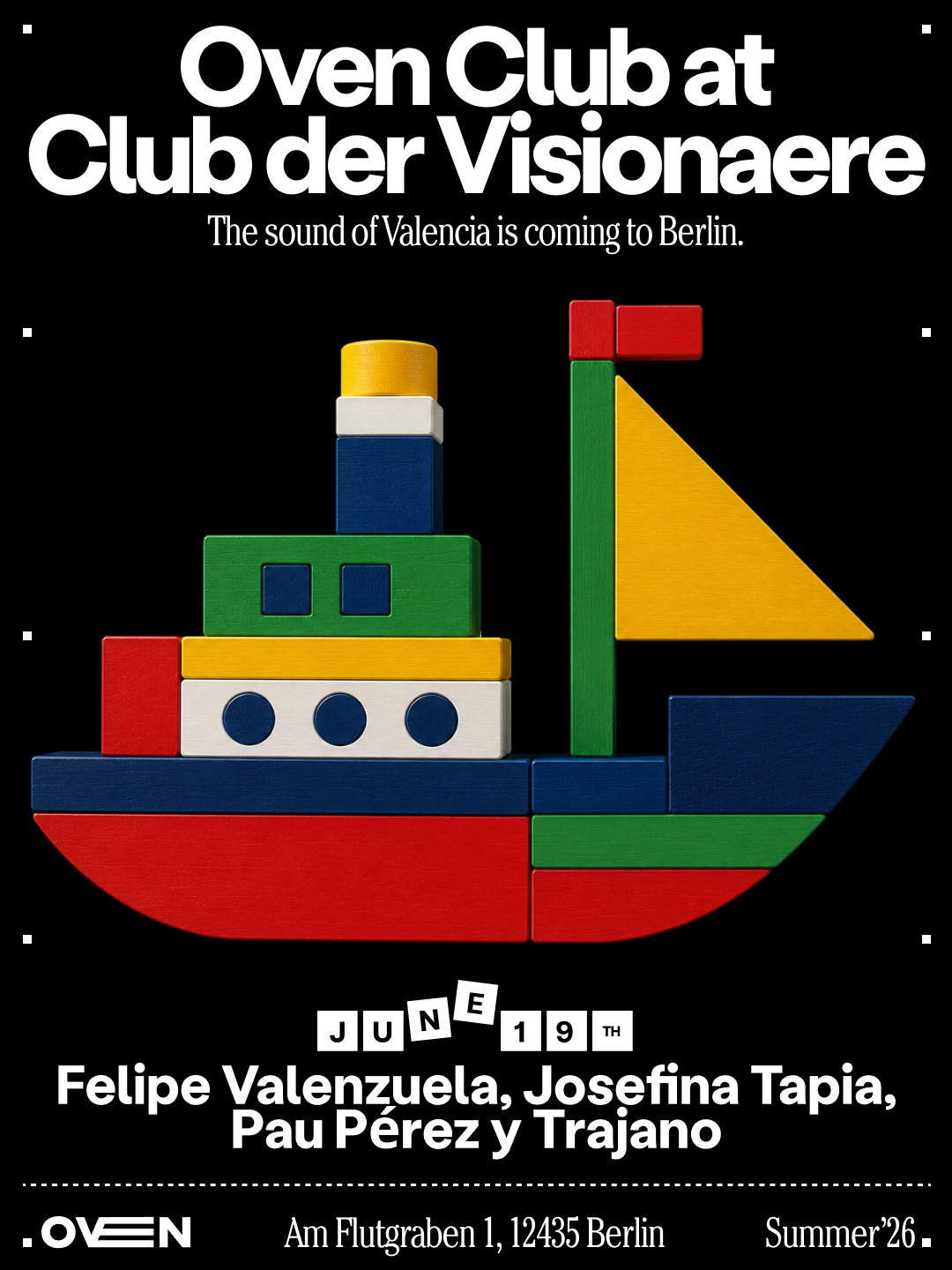 Oven club at Club der Visionaere event poster