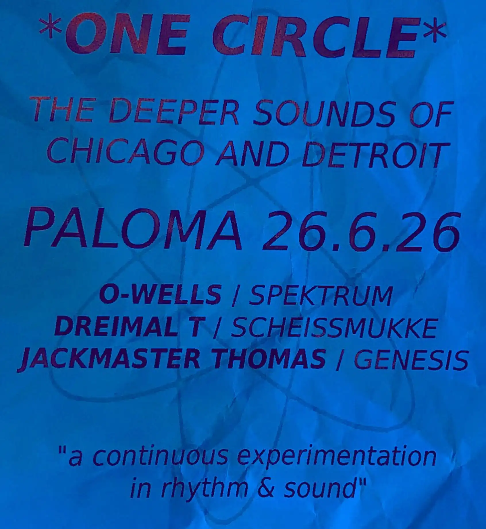 One Circle (Genesis) event poster