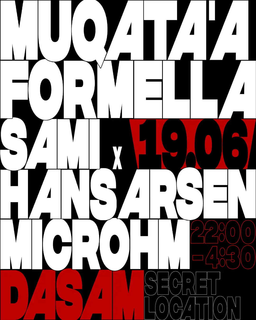DASAM VOL.05 event poster