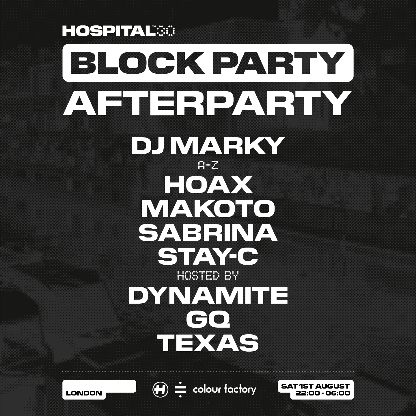 Hospital30 Block Party - Official Afterparty event poster