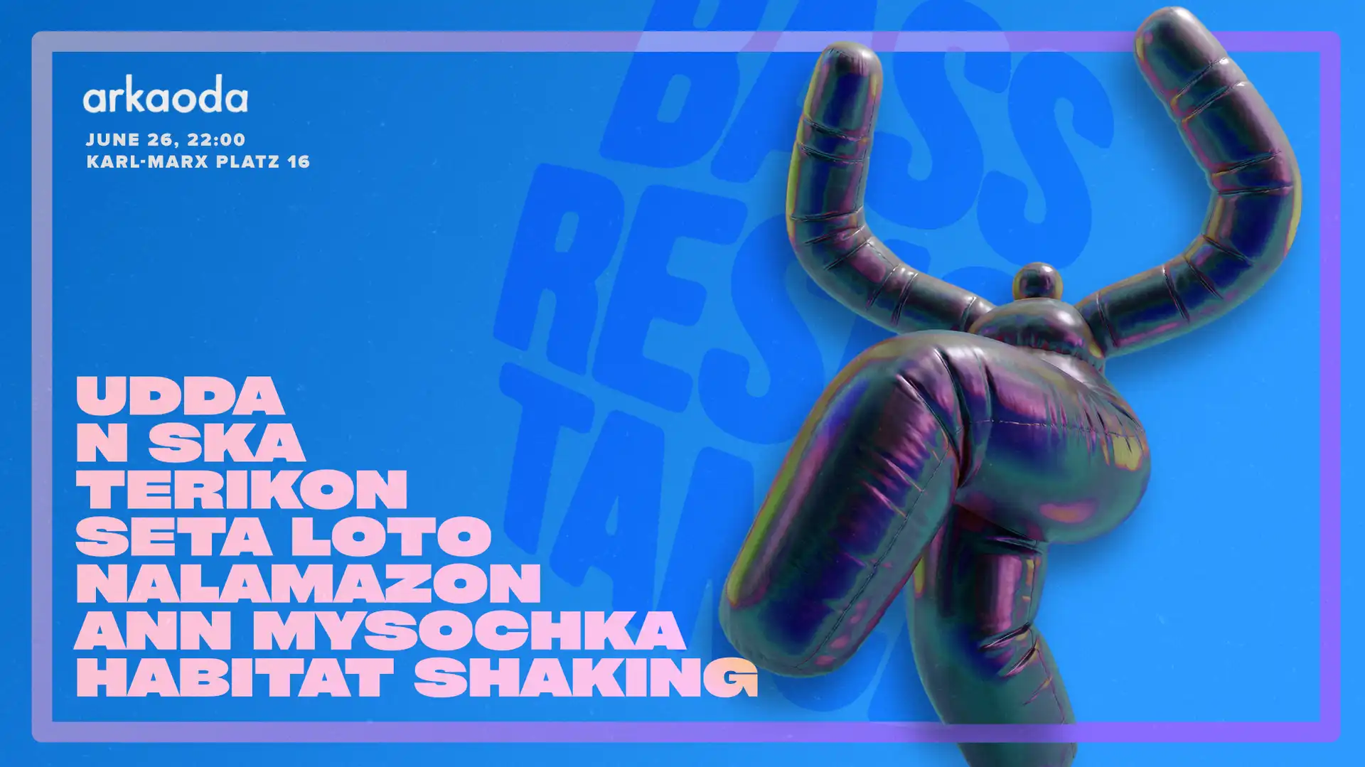 Bass Resistance event poster
