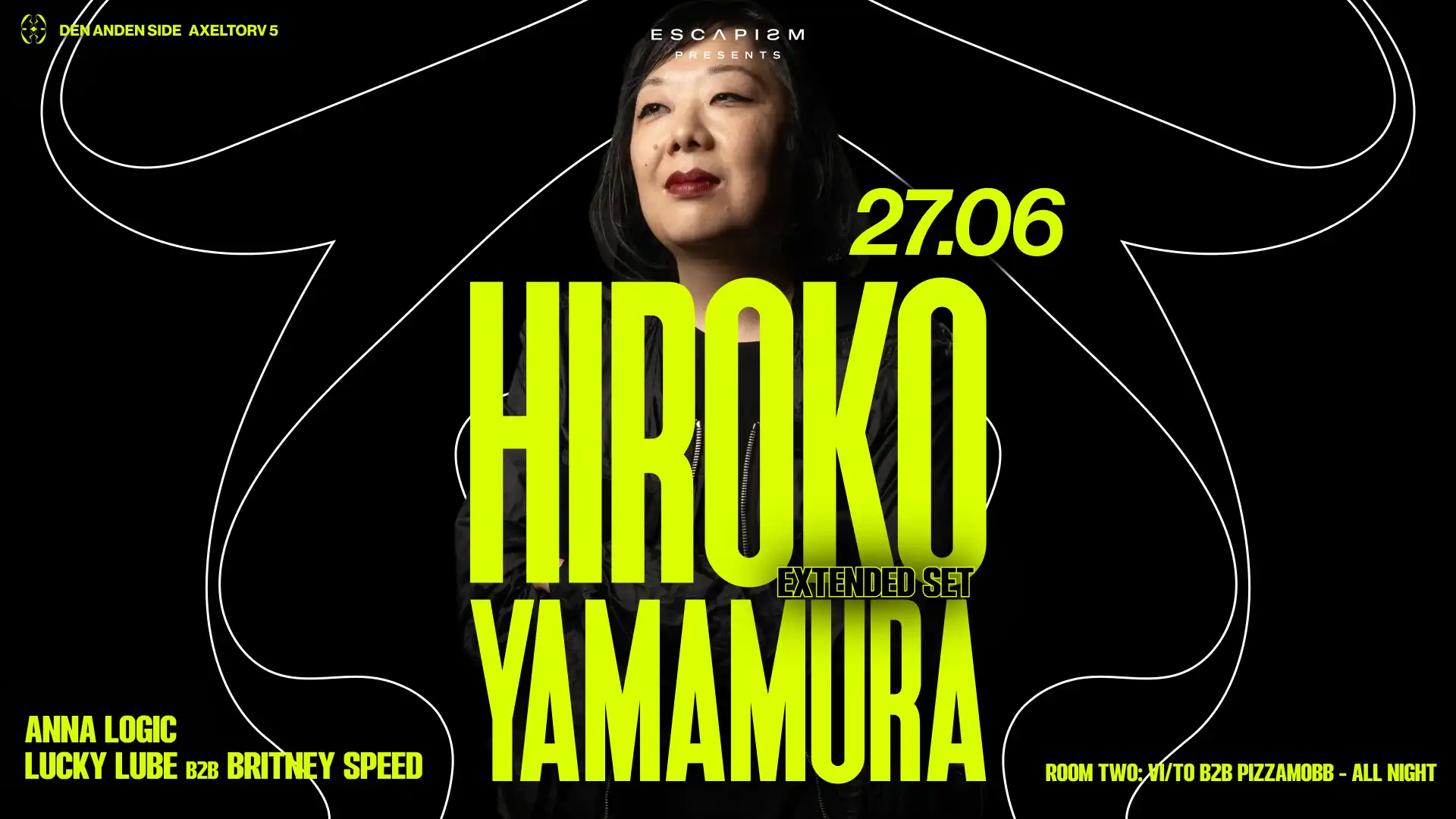 ESCAPISM with Hiroko Yamamura 4hr set & More event poster