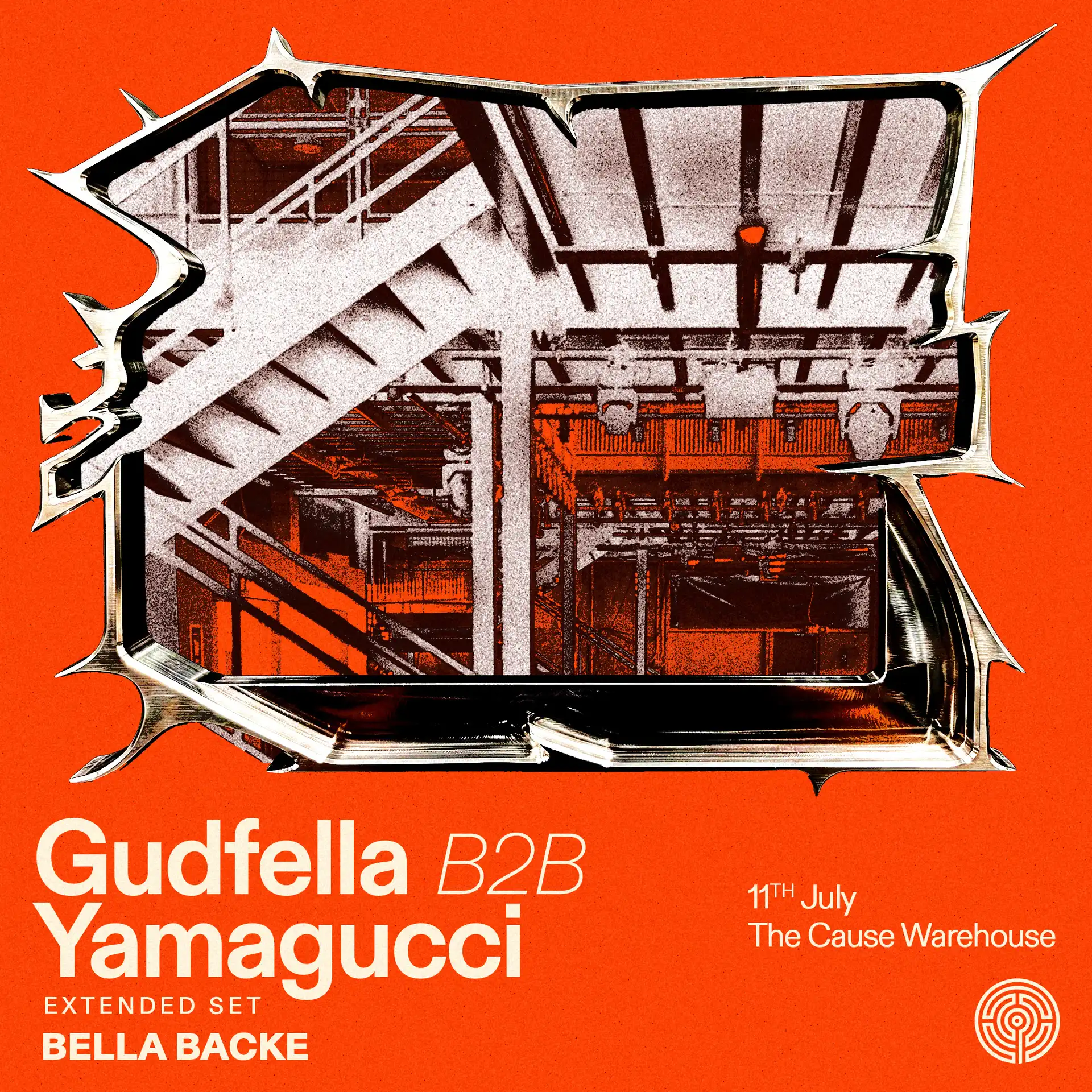 Gudfella b2b Yamagucci event poster