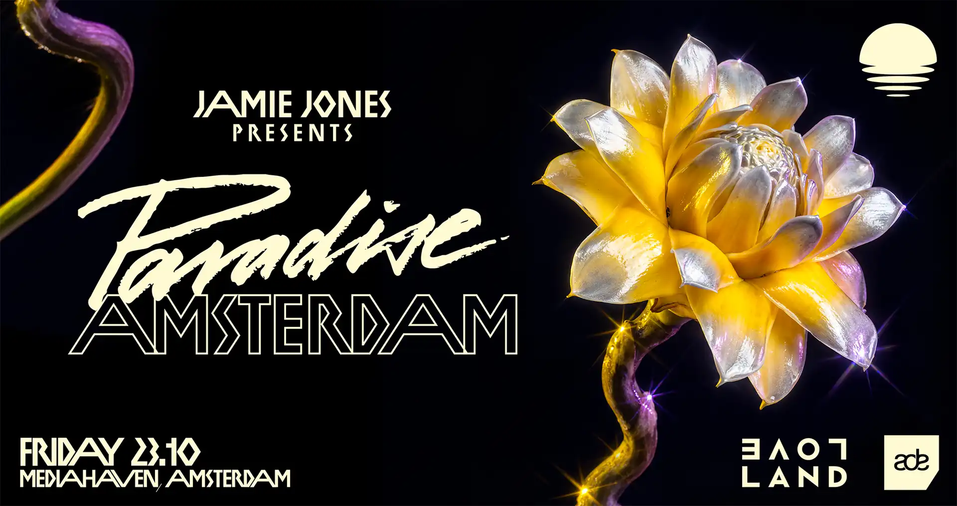 Paradise x Loveland - ADE 2026 event poster
