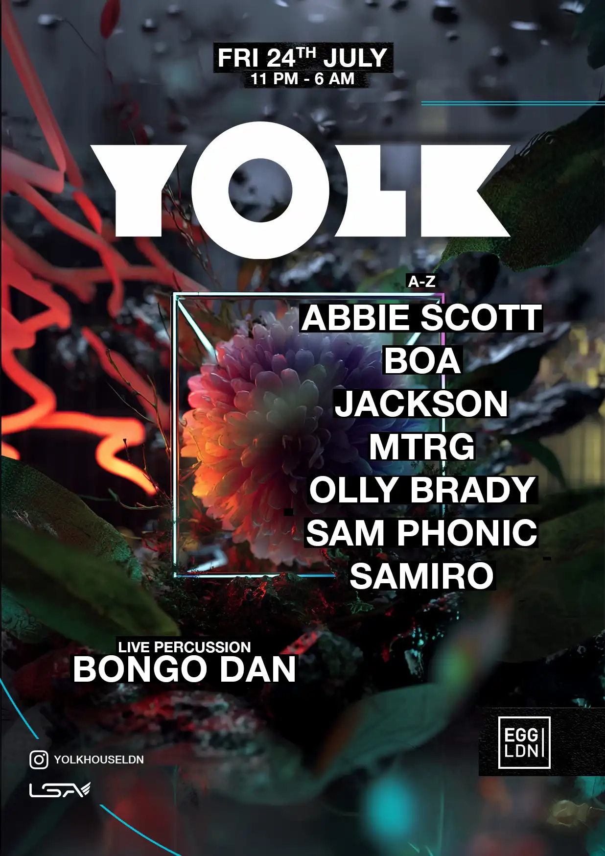 YOLK: House & Tech-House Nights at EGG LDN event poster