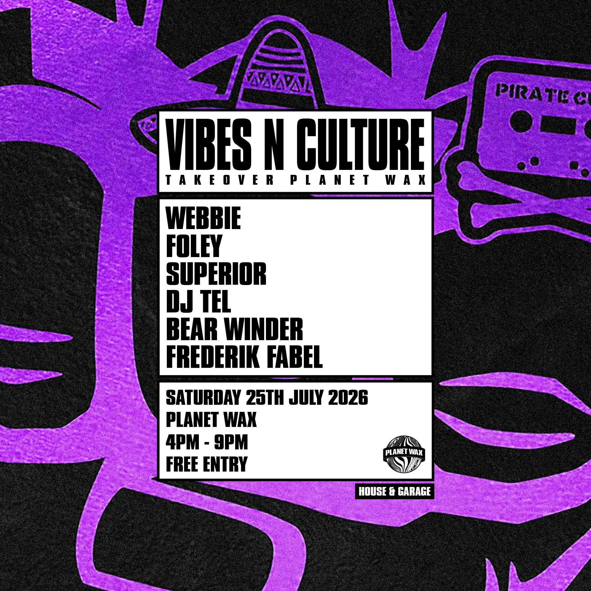 VIBES N CULTURE event poster