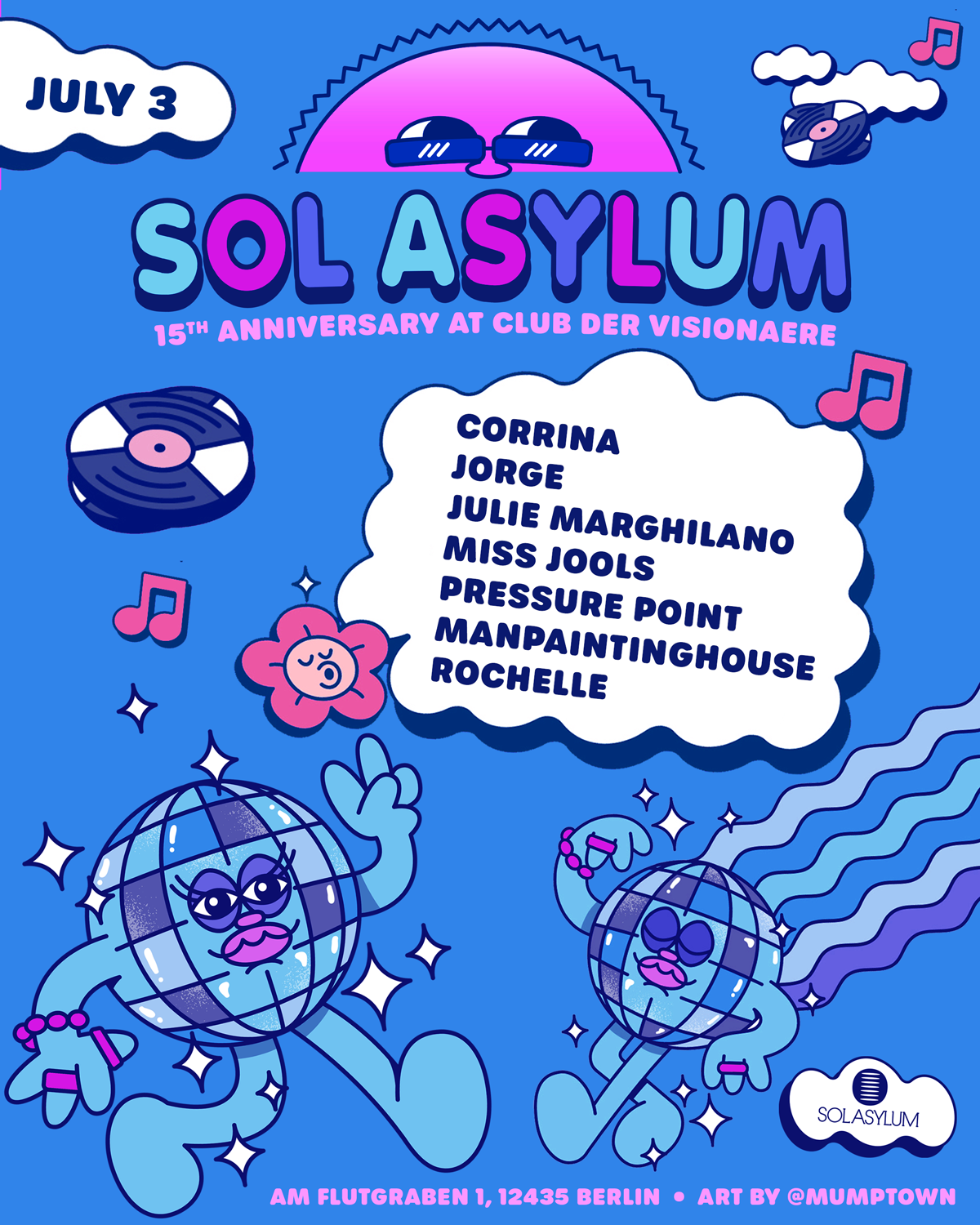 Sol Asylum 15th Anniversary event poster