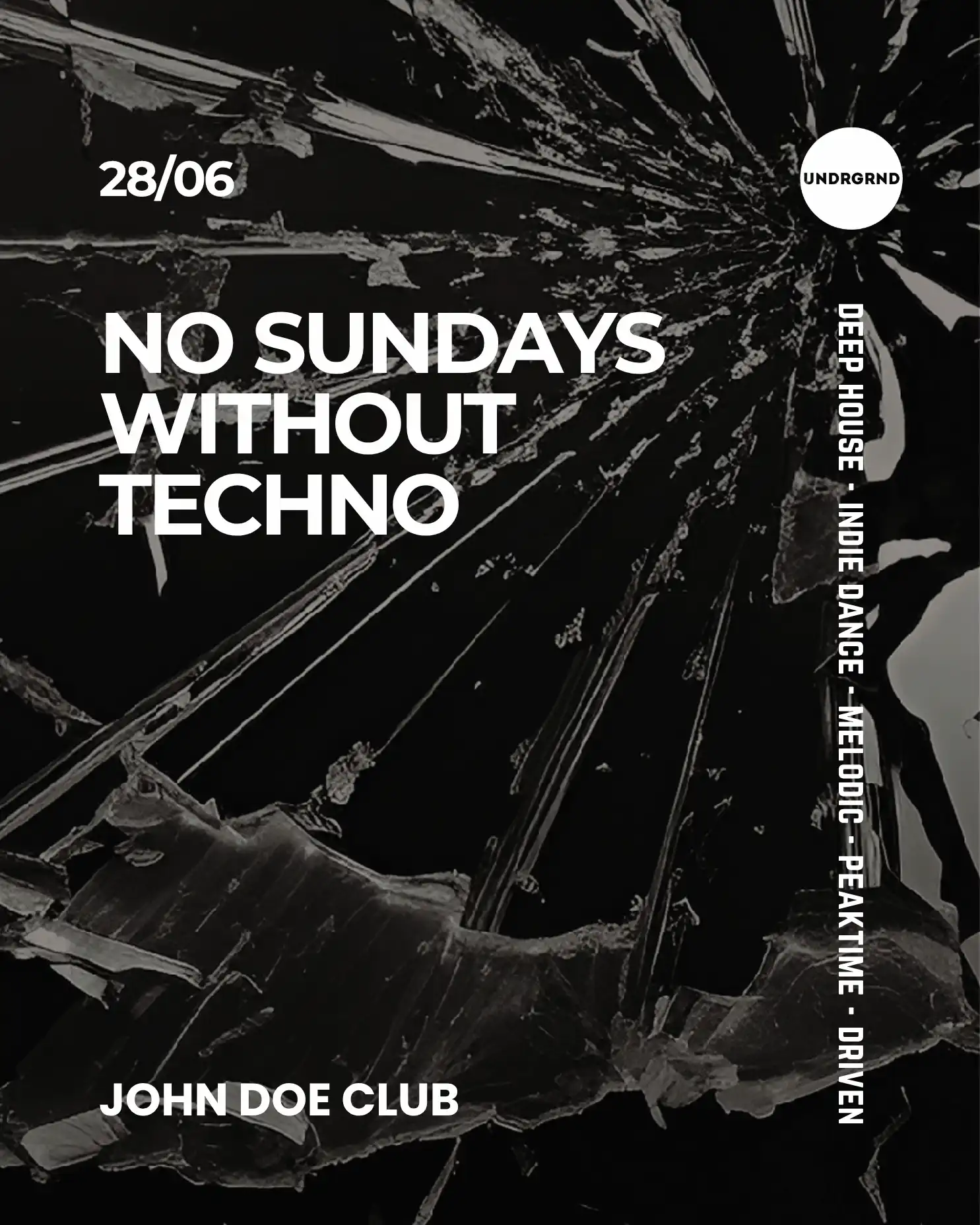 No Sundays Without Techno event poster