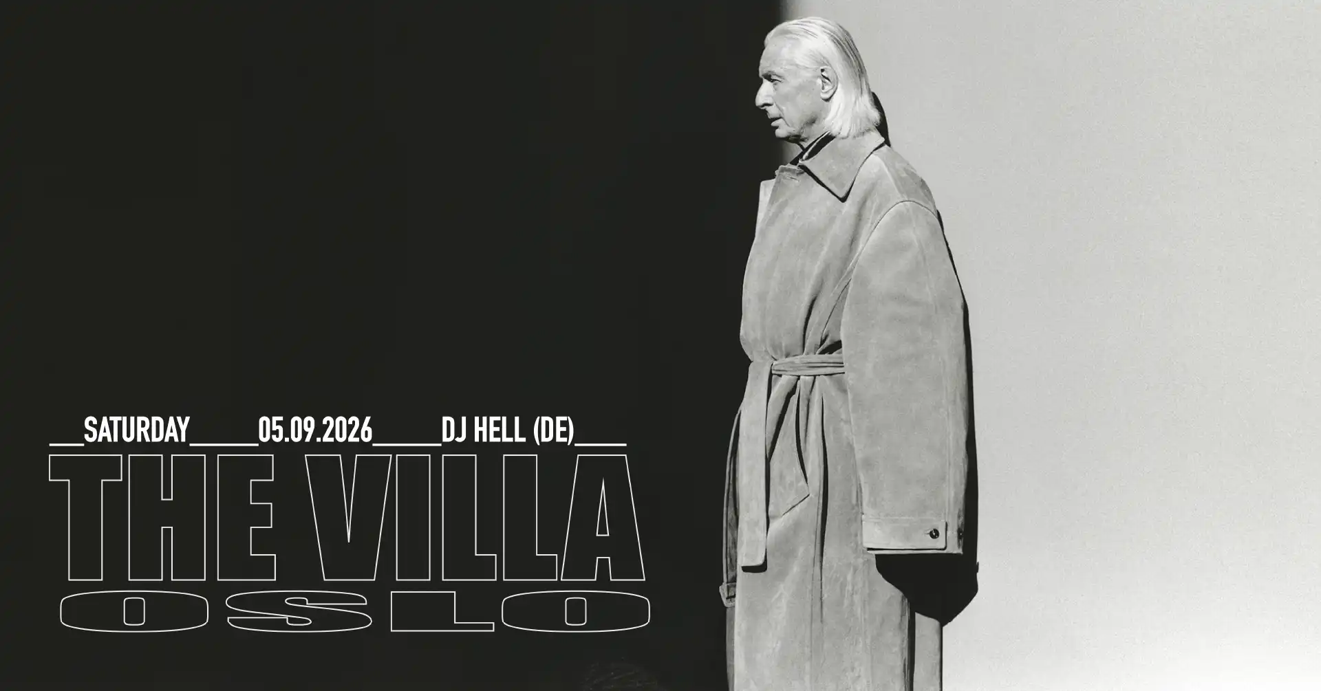 DJ Hell (DE) event poster