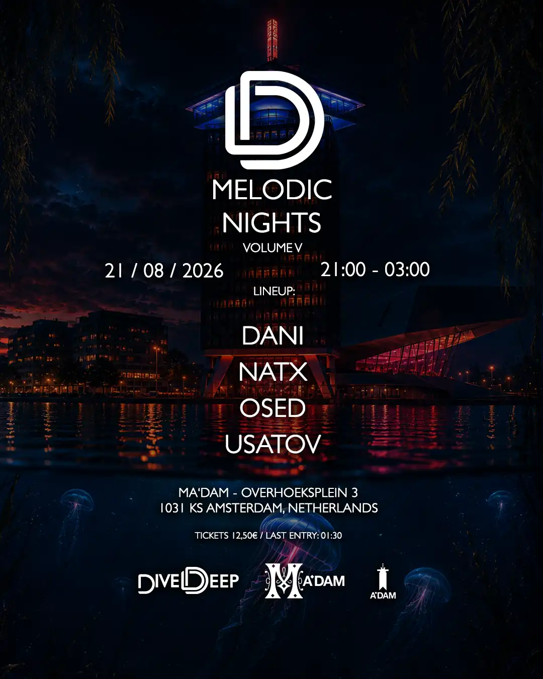 Madam by Night invites: Dive Deep Melodic Nights Vol. V event poster