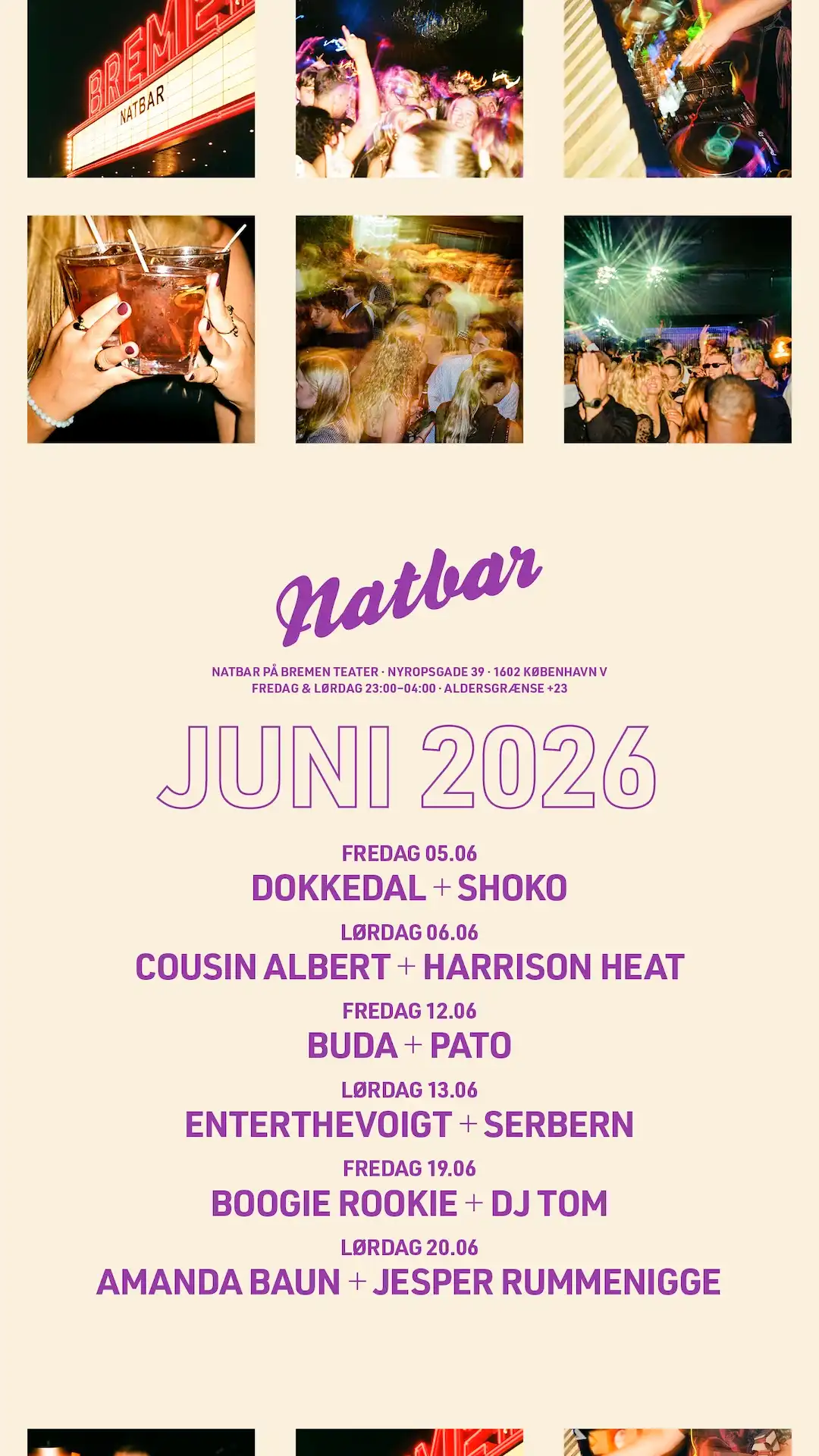 NATBAR event poster