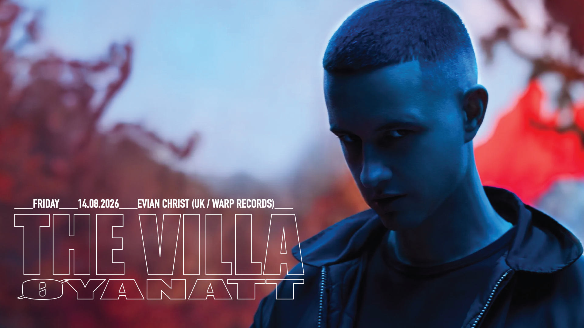 Øyanatt: Evian Christ (UK / Warp Records) event poster