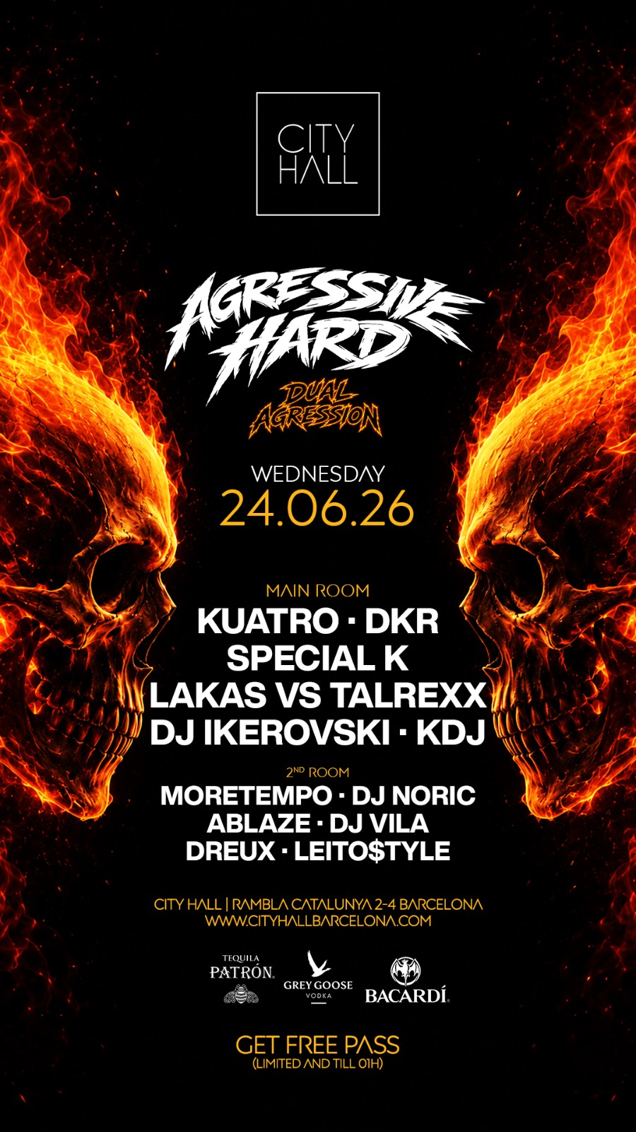 AGRESSIVE HARD – DUAL AGRESSION I LIMITED FREE PASS event poster