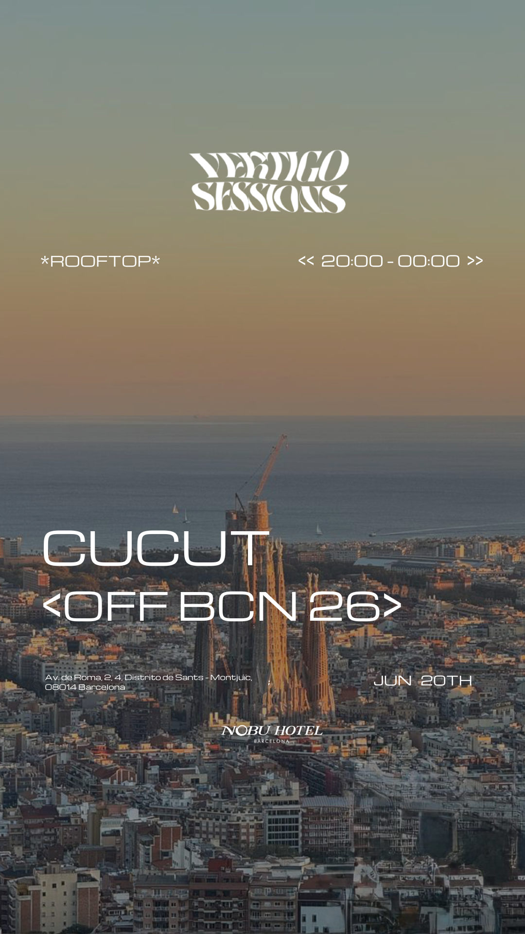 Vertigo Sessions event poster