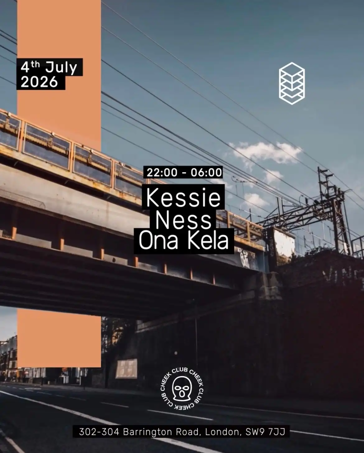STRUCTURE: Ness, Kessie, Ona Kela event poster