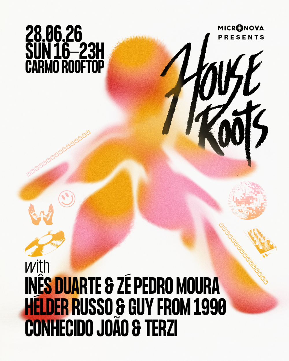 Micronova #006 - House Roots event poster