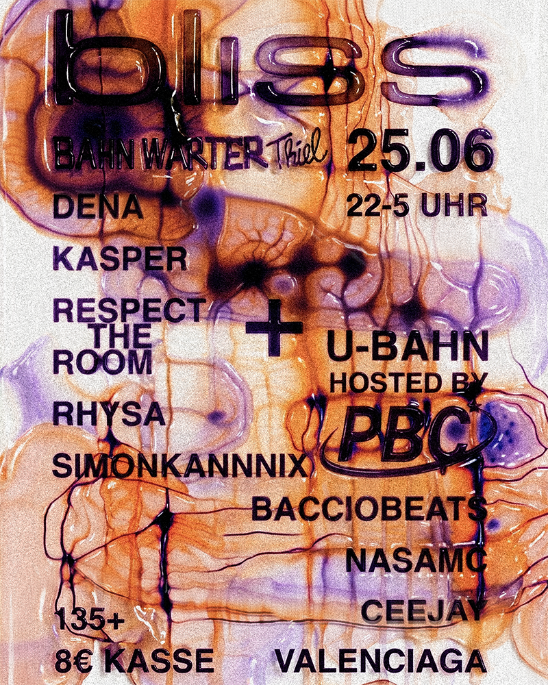 135+ mit Bliss & PBC event poster