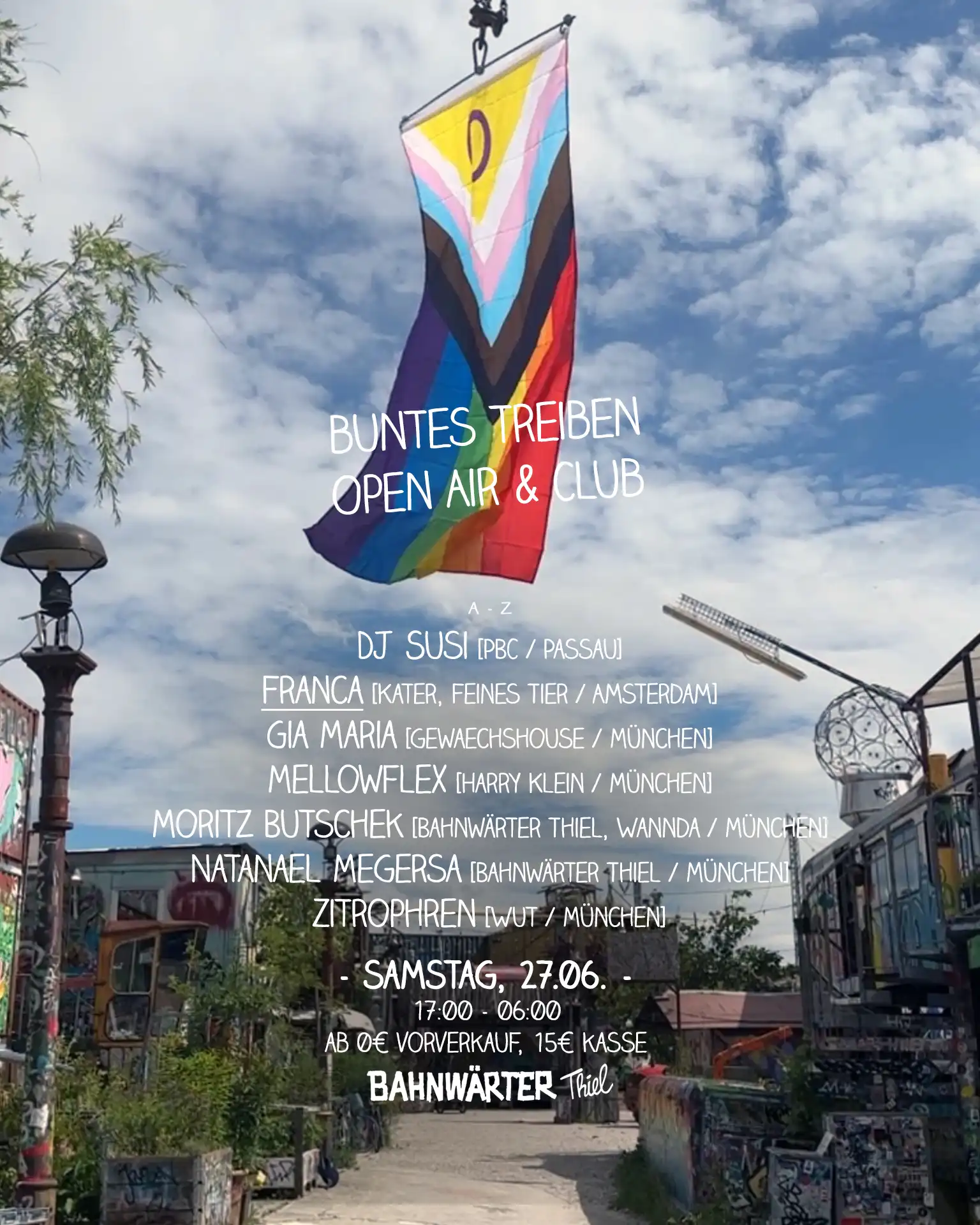 Buntes Treiben mit Franca – Open Air & Club event poster