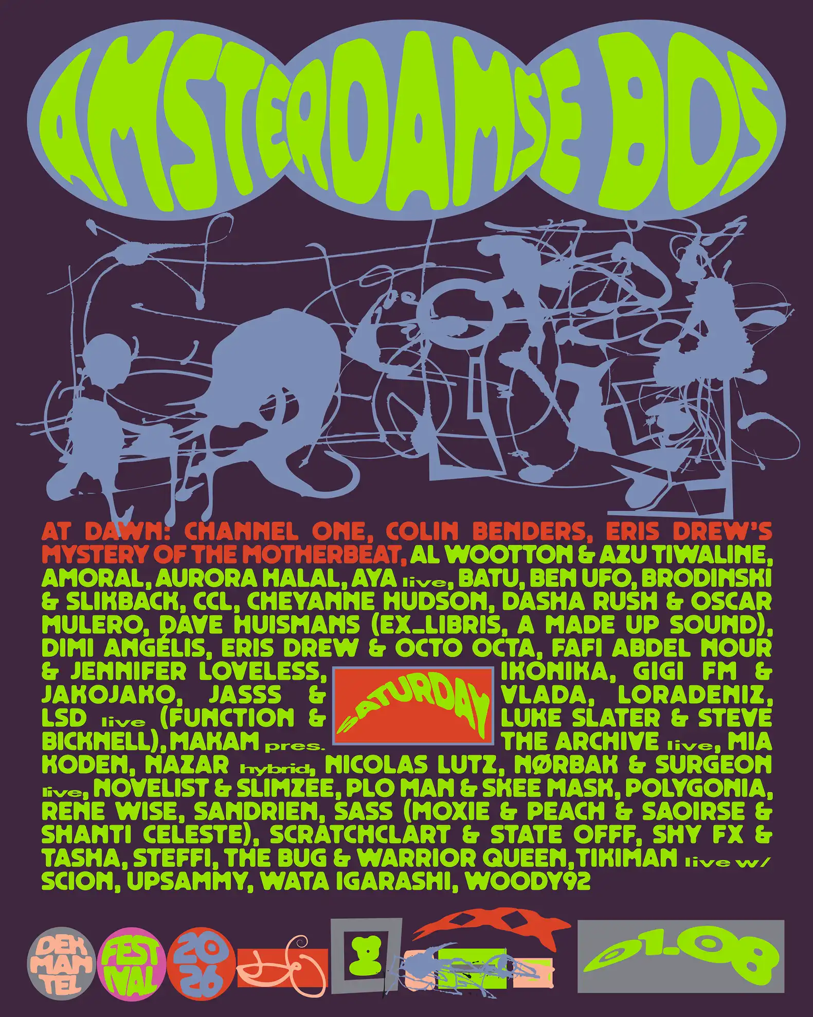 Dekmantel Festival 2026 - Saturday event poster