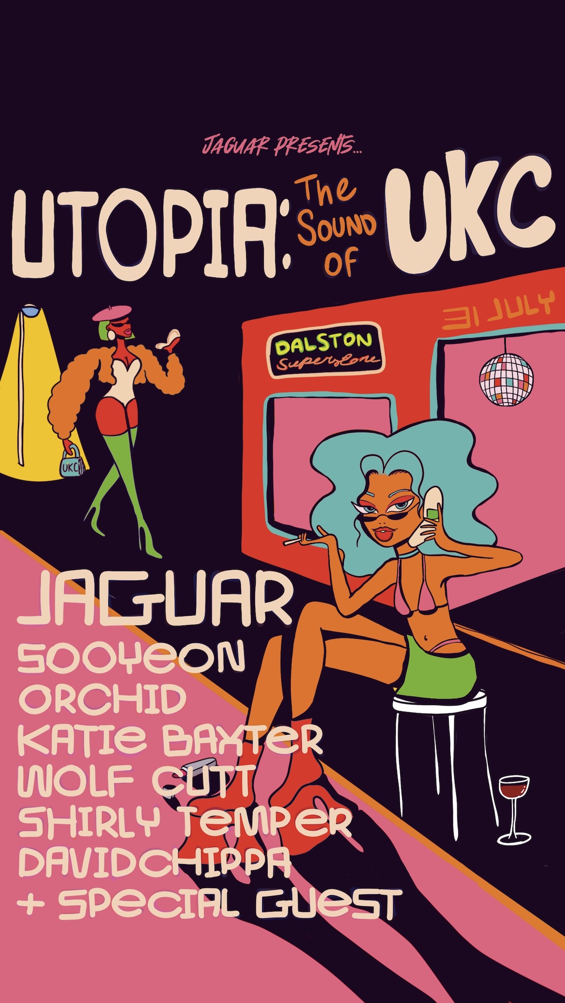 Jaguar presents UTOPIA event poster