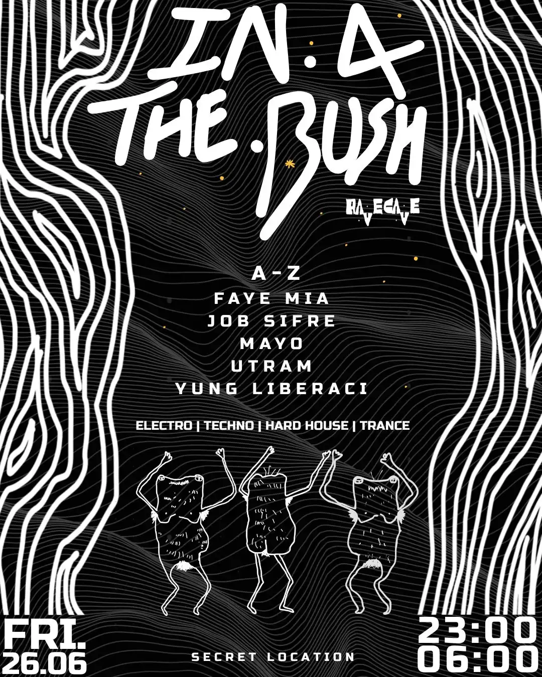 IN 4 THE BUSH event poster