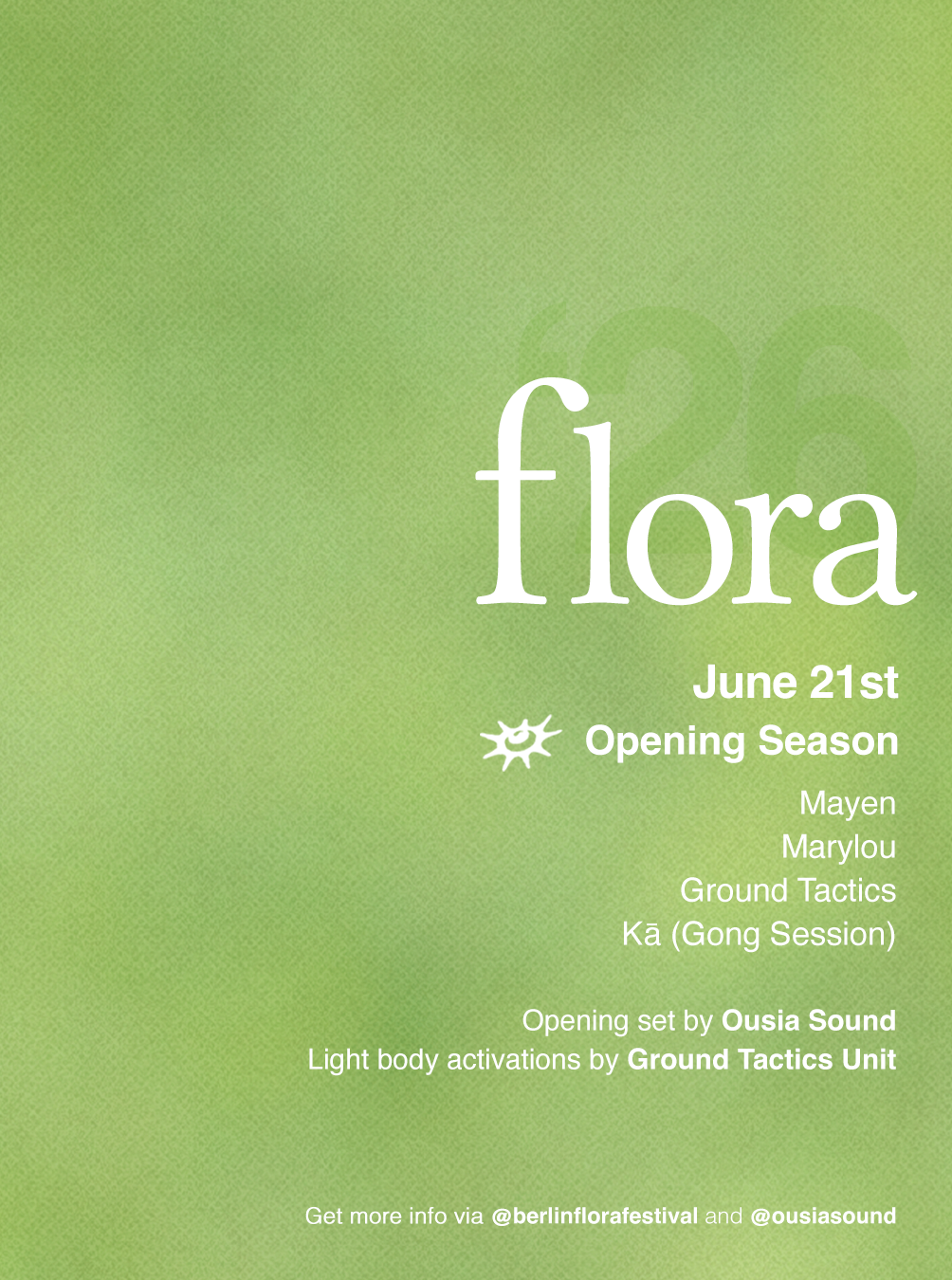FLORA Festival '26 [Opening Session] event poster