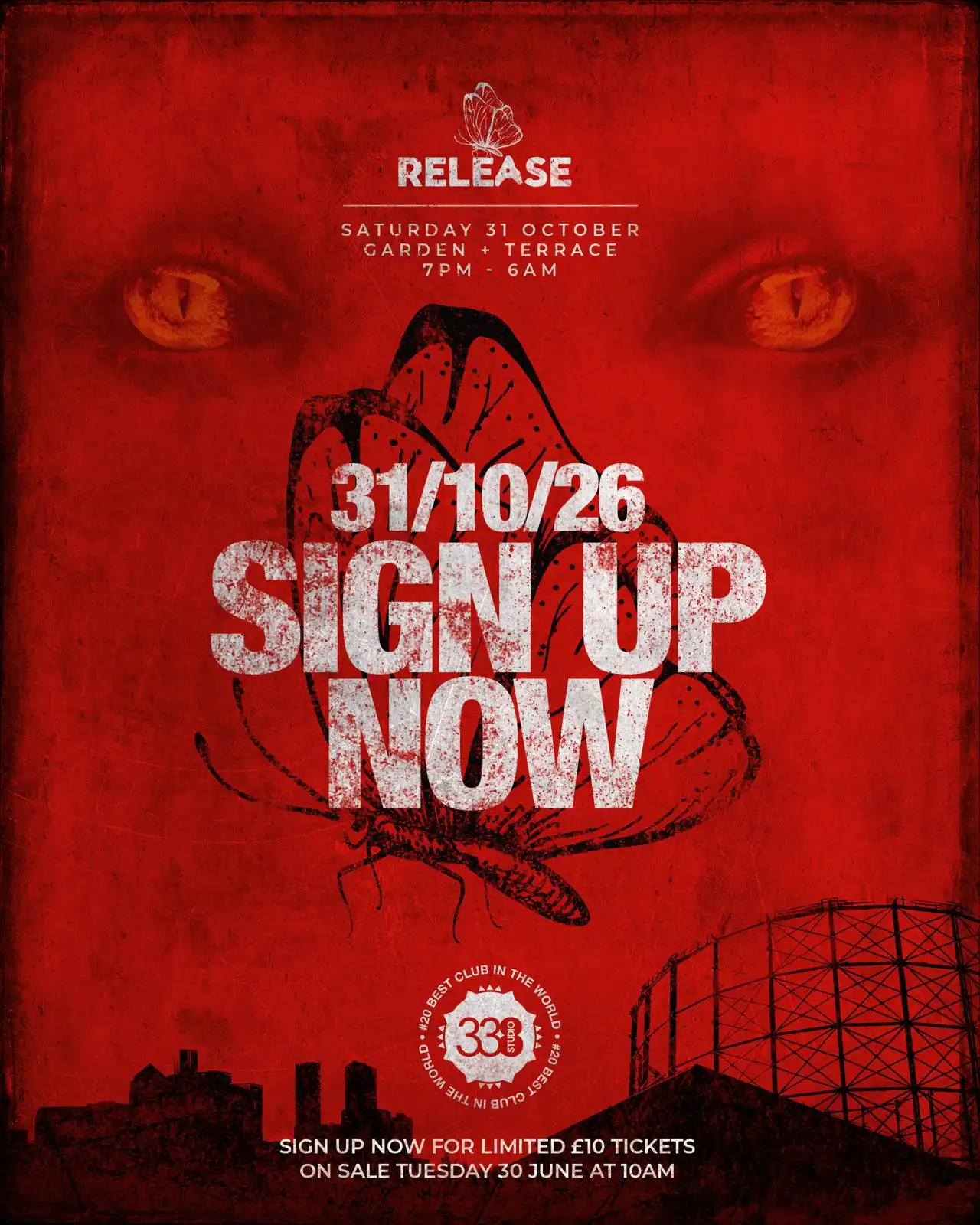 Release Halloween - 28 Raves Later - Terrace & Garden Takeover event poster