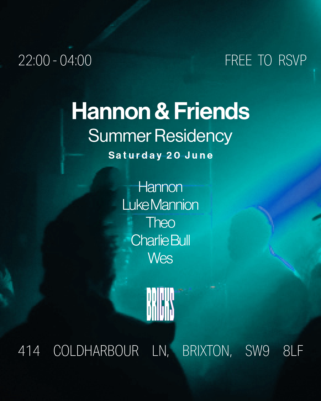 Hannon & Friends event poster