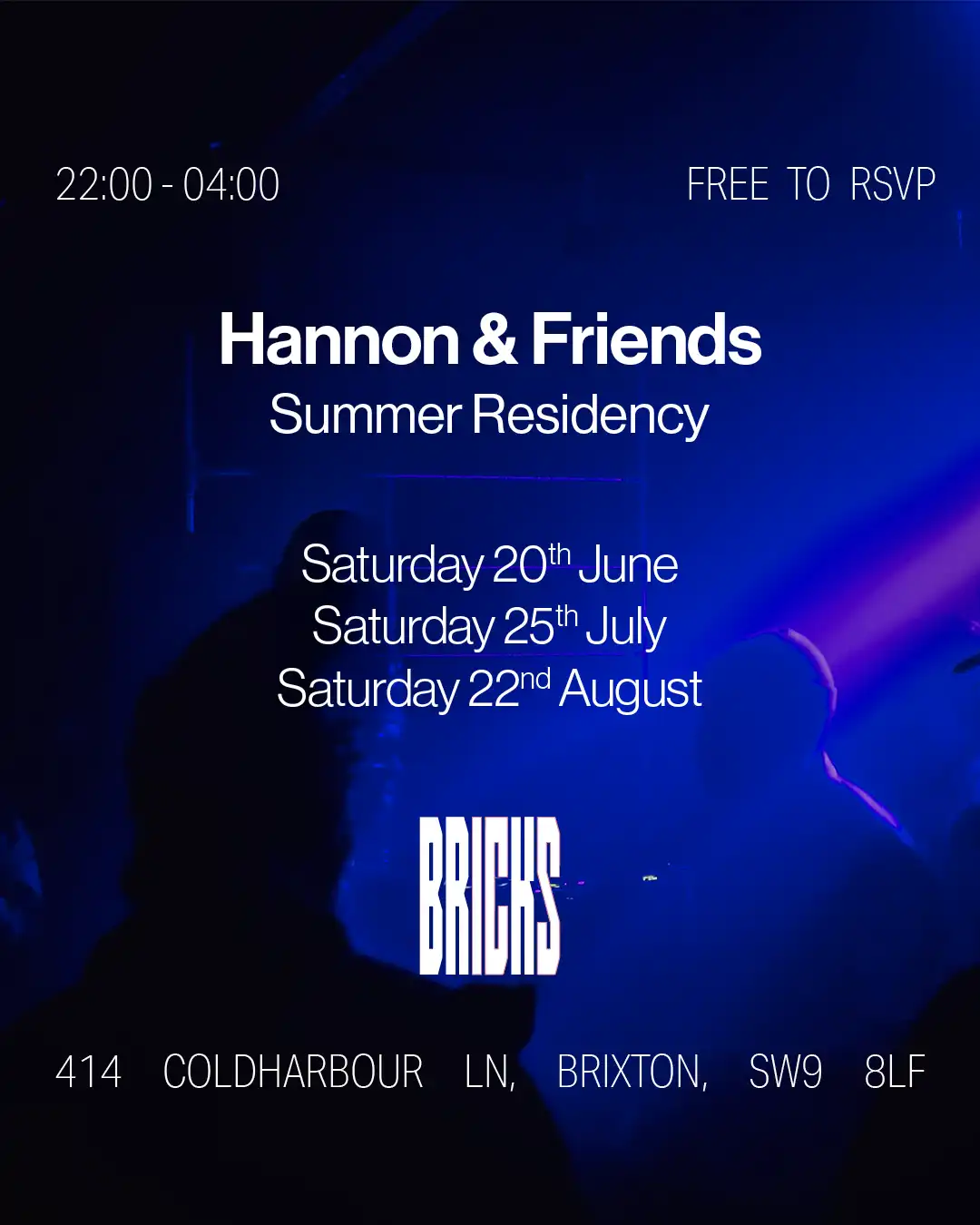 Hannon & Friends event poster