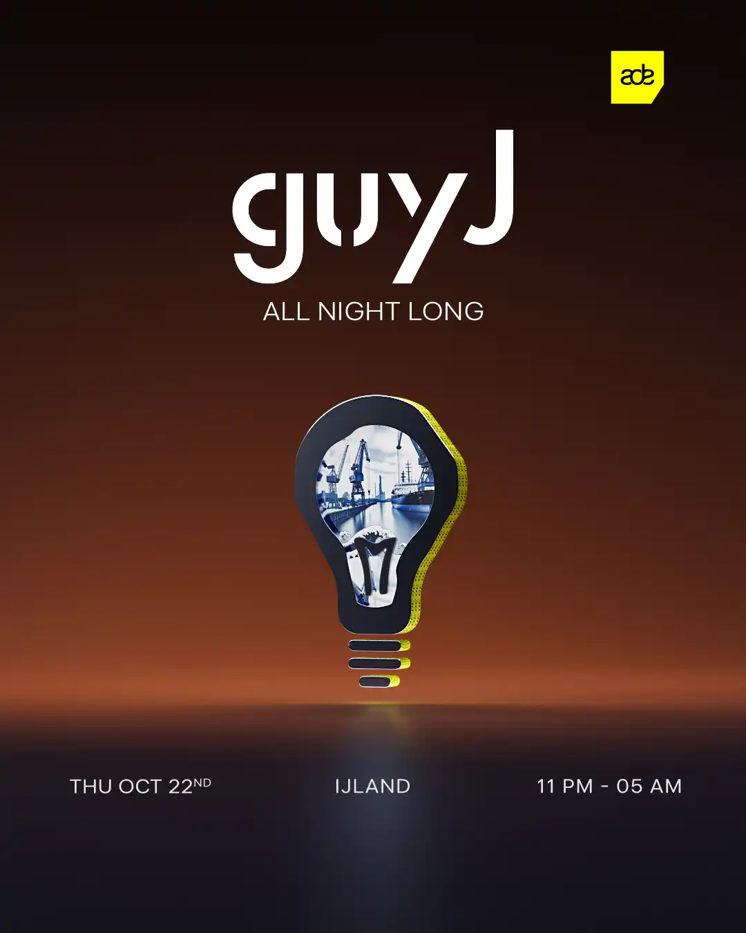 Guy J - all night long event poster
