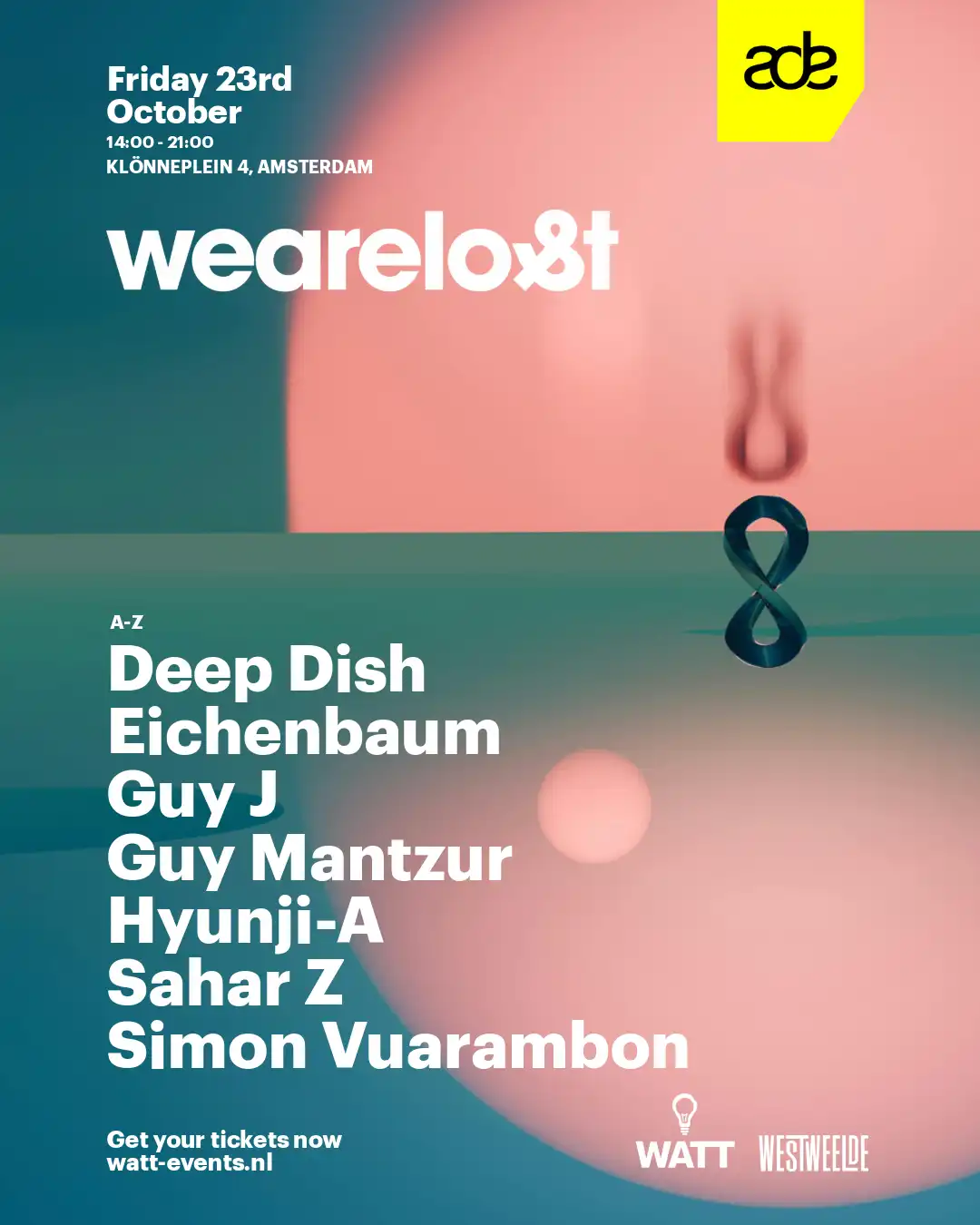 We are lost ADE event poster