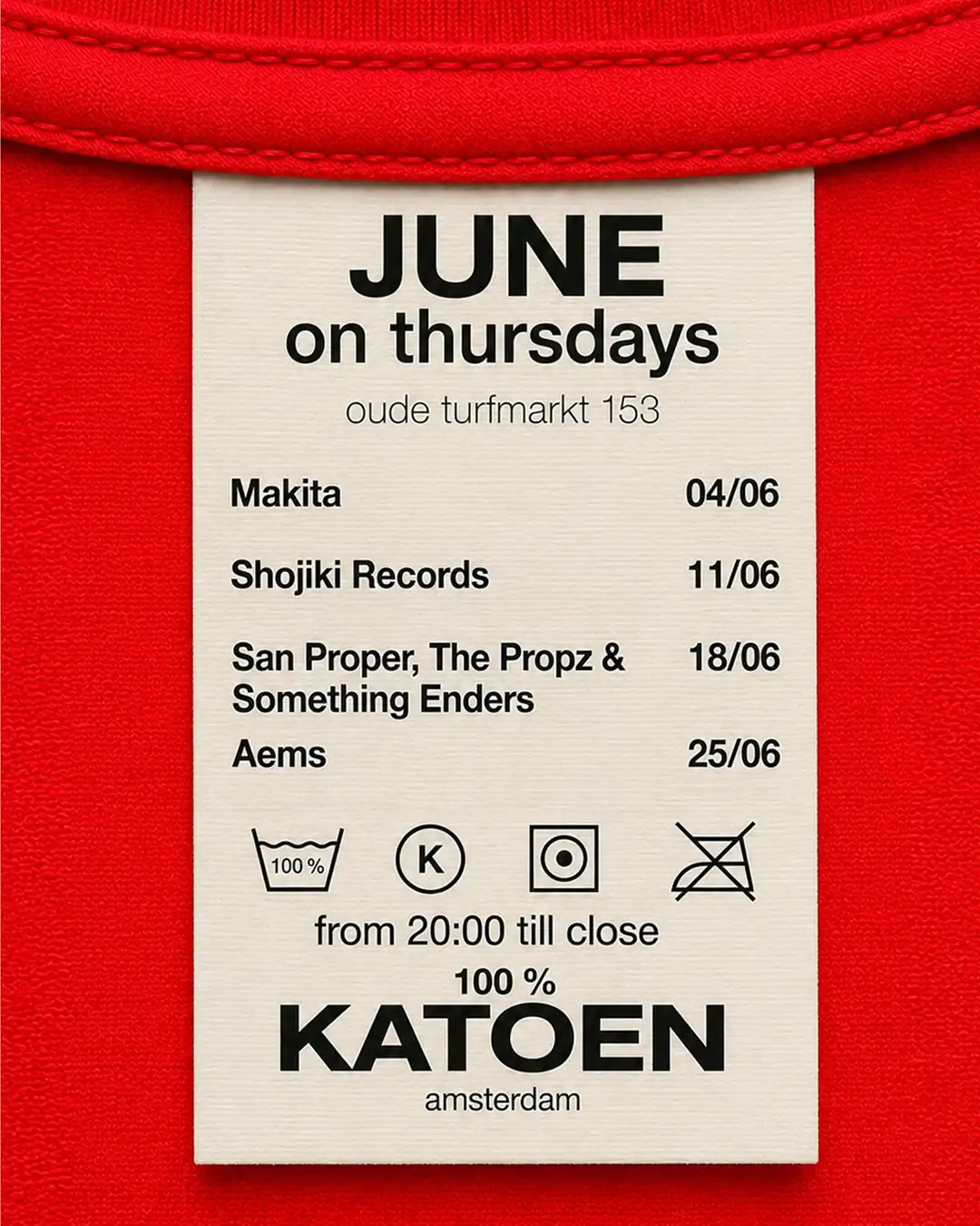 100% KATOEN event poster
