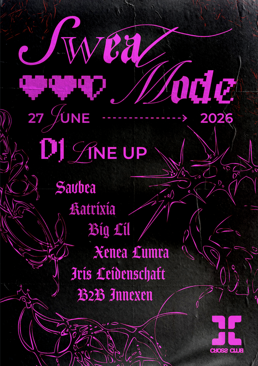 Sweat Mode event poster